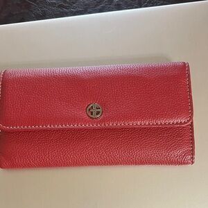 Red Leather Women's Wallet